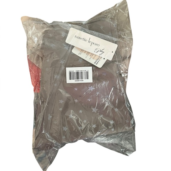 NWT Nanette Lepore | Cinder & Dark Silver Foil Constellation Bike Shorts - Picture 4 of 4